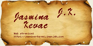 Jasmina Kevac vizit kartica